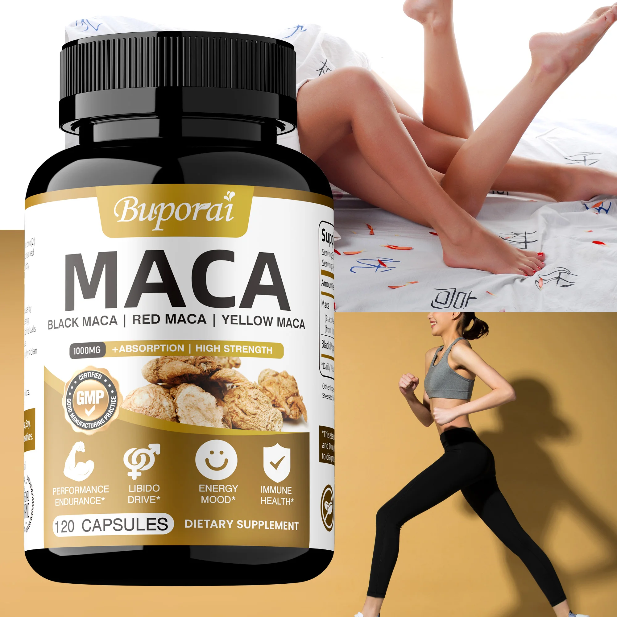 Maca Root Capsules - Supports Endurance and Strength, Promotes Muscle Growth, Regulate Mood, Improve Athletic Performance
Maca Root Capsules - Supports Endurance and Strength, Promotes Muscle Growth, Regulate Mood, Improve Athletic Performance