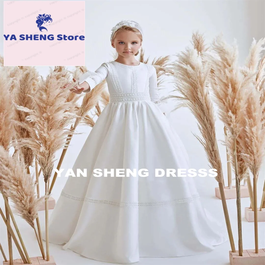 Customized Flower Girl Dress for Wedding O-neck Floor Length Half Sleeves Kids First Communion Pageant Birthday Gown
Customized Flower Girl Dress for Wedding O-neck Floor Length Half Sleeves Kids First Communion Pageant Birthday Gown