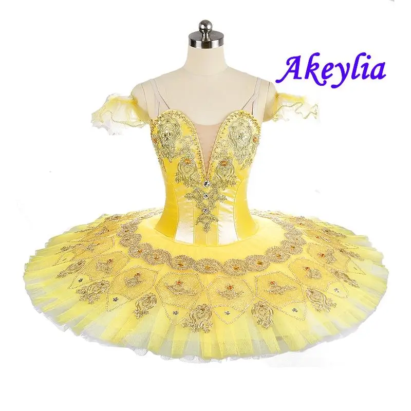 Yellow Professional Ballet Tutu for Women Girls Classical Custome Pancake Tutu ballet skirt Gold Adult Ballerina dress JN9155
Yellow Professional Ballet Tutu for Women Girls Classical Custome Pancake Tutu ballet skirt Gold Adult Ballerina dress JN9155