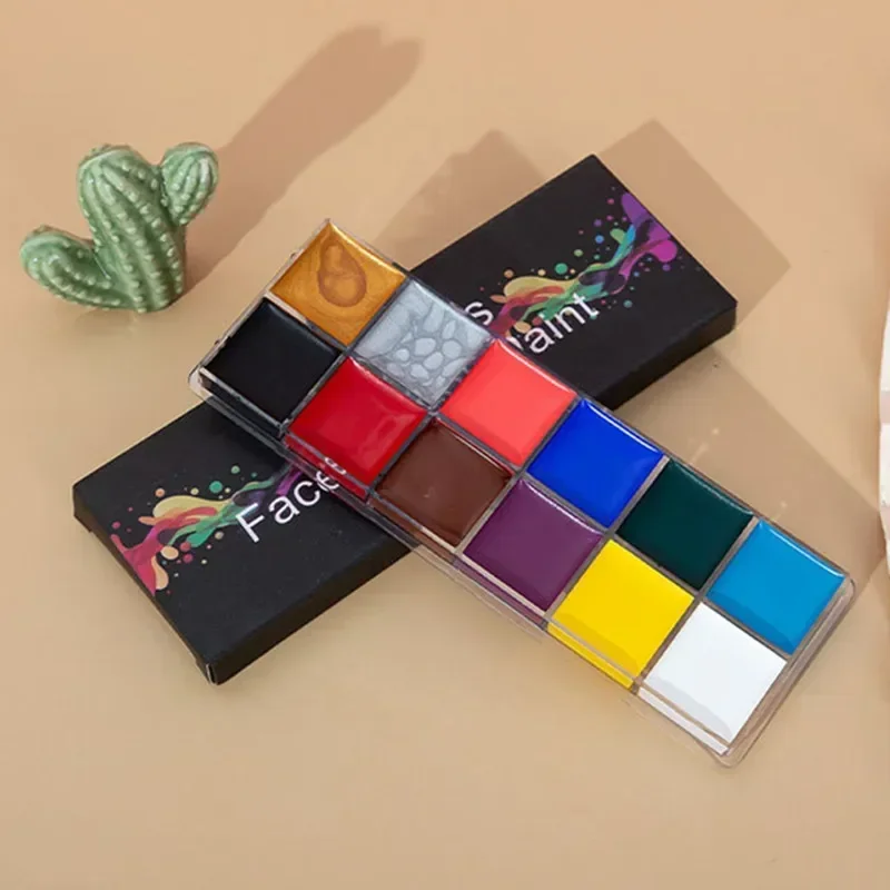 Body Paint Art Children Makeup Painting Pigment Kit 12 Colors Oily Face PaintsHalloween Stage Face Painting for Women
Body Paint Art Children Makeup Painting Pigment Kit 12 Colors Oily Face PaintsHalloween Stage Face Painting for Women