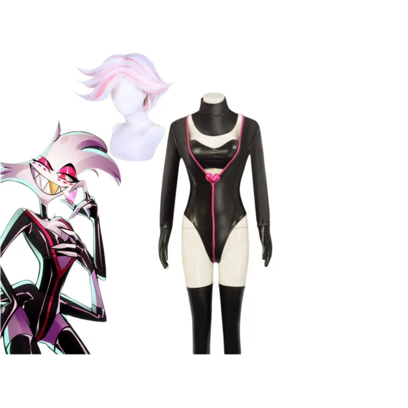 Hell Inn Hotel Angel Cosplay Costume Suit Devil Angel Dust Leather Jacket Halloween Carnival Christmas Party Outfit Sui
Hell Inn Hotel Angel Cosplay Costume Suit Devil Angel Dust Leather Jacket Halloween Carnival Christmas Party Outfit Sui