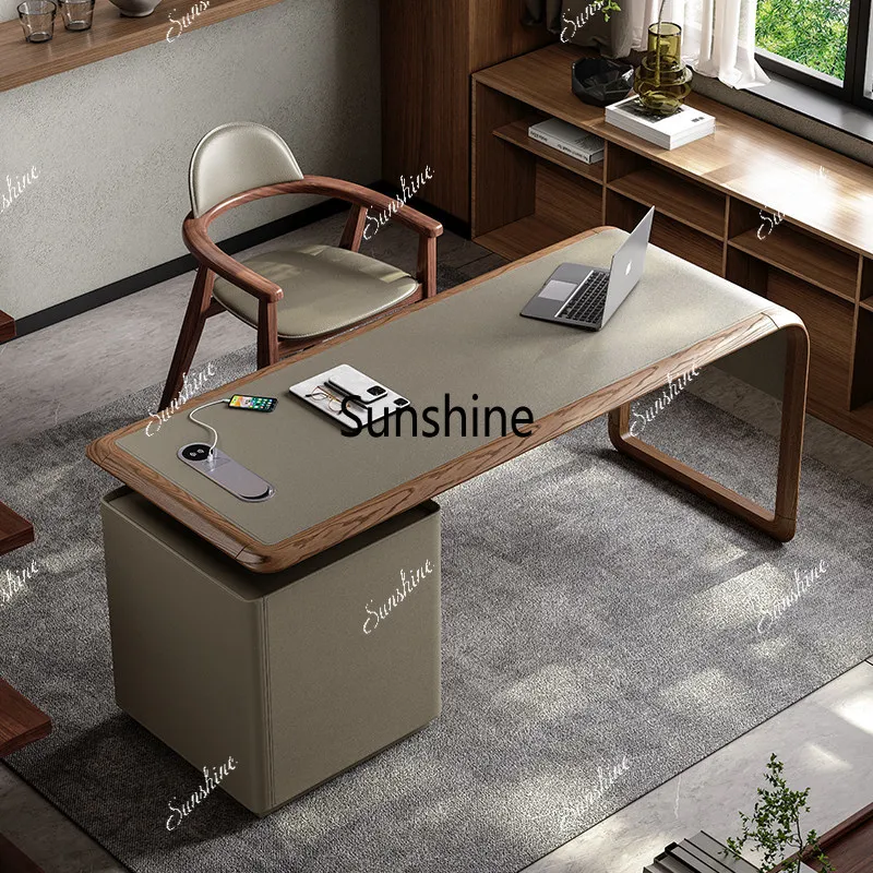 Italian minimalist computer solid wood high-end creative desk and chair combination
Italian minimalist computer solid wood high-end creative desk and chair combination