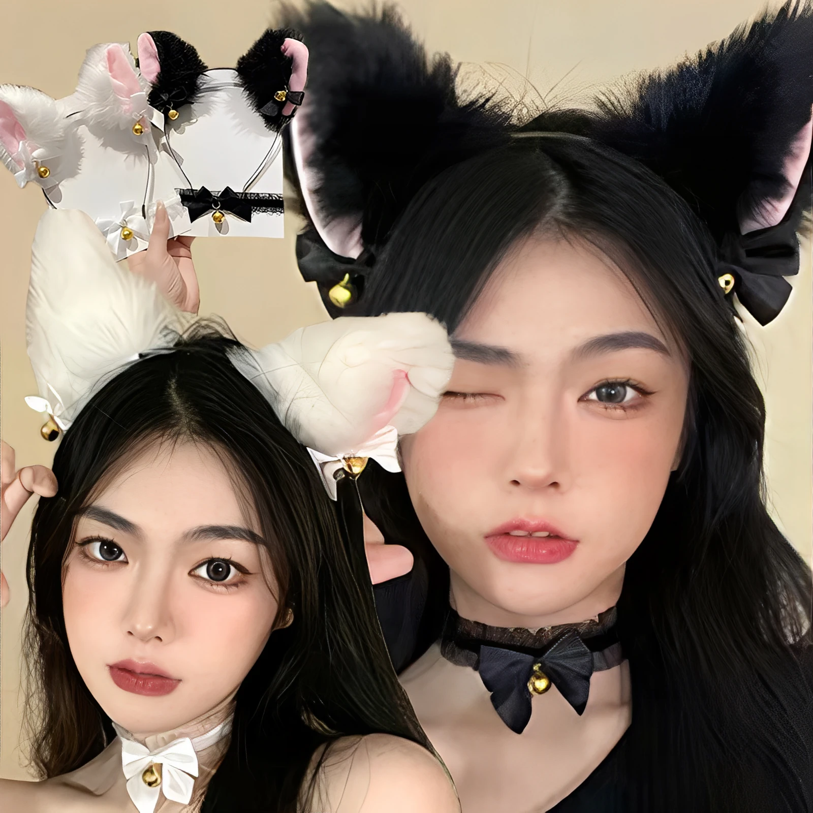 Сексуальная повязка на голову с кошачьими ушками для женщин и девочек, кружевное ожерелье с бантом, плюшевая повязка для волос с колокольчиком, косплей, маскарадный костюм, аксессуары для волос
Сексуальная повязка на голову с кошачьими ушками для женщин и девочек, кружевное ожерелье с бантом, плюшевая повязка для волос с колокольчиком, косплей, маскарадный костюм, аксессуары для волос