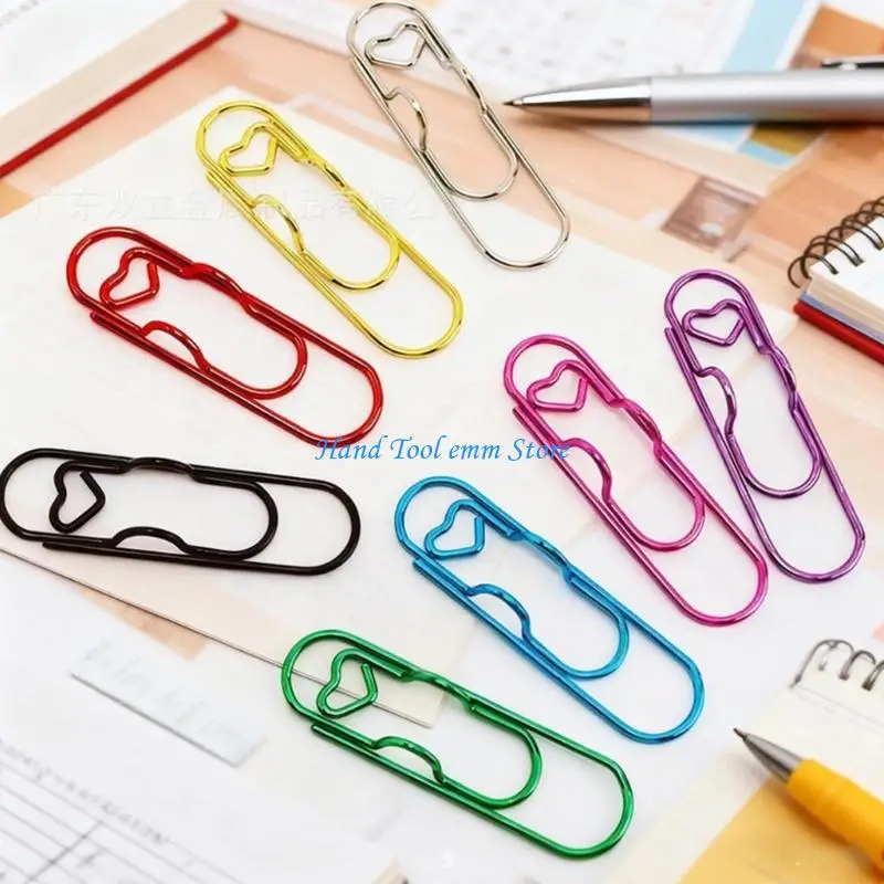 H37F Pack of 30 Adorable Heart Paper Clips for Office School and Home Use
H37F Pack of 30 Adorable Heart Paper Clips for Office School and Home Use