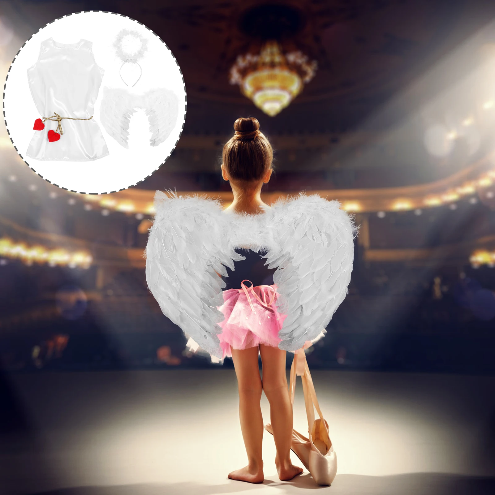 1Set Children Cupid Costume Party Cosplay Kit Delicate Design Headband Wing Valentine's Day Outfit Cupid Costume
1Set Children Cupid Costume Party Cosplay Kit Delicate Design Headband Wing Valentine's Day Outfit Cupid Costume