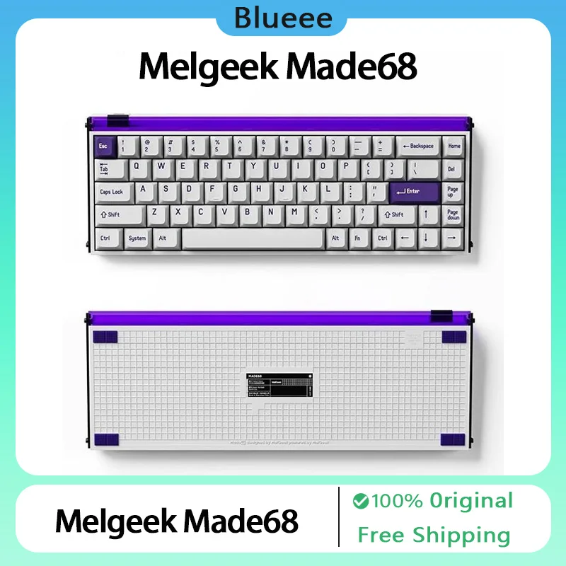 MelGeek Made68 Mechanical Keyboard Lamp Shade Gaming Esports Dedicated Decorative Light PC Customized Keyboard Accessories Kit
MelGeek Made68 Mechanical Keyboard Lamp Shade Gaming Esports Dedicated Decorative Light PC Customized Keyboard Accessories Kit