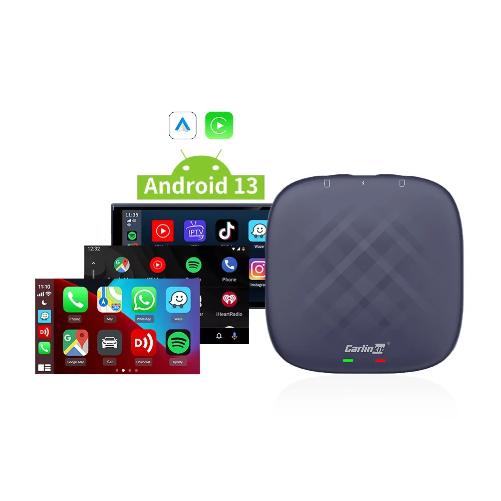 Carlinkit 8G + 128 ГБ Magic Carplay Box Беспроводной USB-ключ Радио Android 13, беспроводная система Android Auto Carplay Ai Box
Carlinkit 8G + 128 ГБ Magic Carplay Box Беспроводной USB-ключ Радио Android 13, беспроводная система Android Auto Carplay Ai Box
