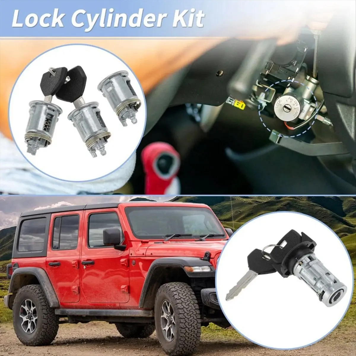 #27D Automotive Parts & Accessories,5161055AA Ignition Switch with Door Lock and Key for Jeep Wrangler (Silver)
#27D Automotive Parts & Accessories,5161055AA Ignition Switch with Door Lock and Key for Jeep Wrangler (Silver)