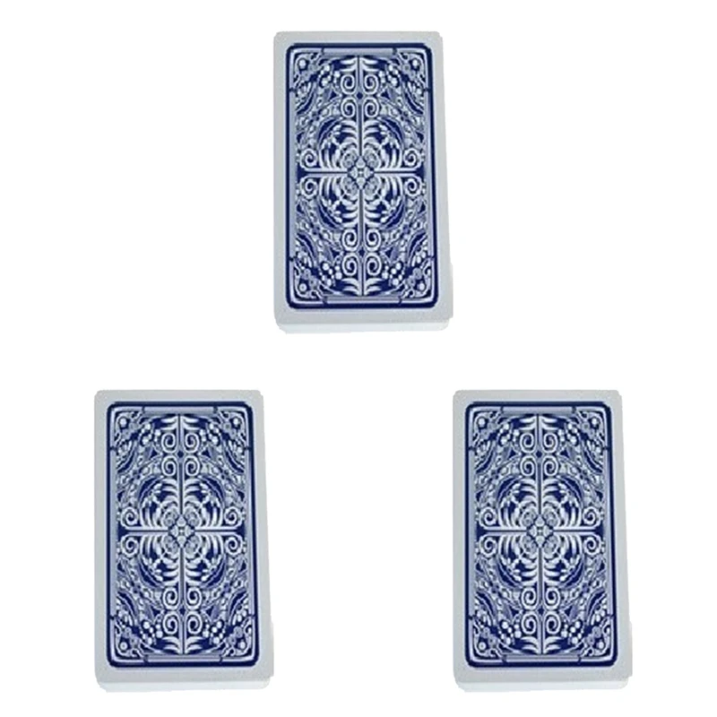 B04B-3X Poker Cards Waterproof Texas Hold'em Playing Cards Black Jack Plastic Game Card Poker Game Board Game Card-Blue
B04B-3X Poker Cards Waterproof Texas Hold'em Playing Cards Black Jack Plastic Game Card Poker Game Board Game Card-Blue
