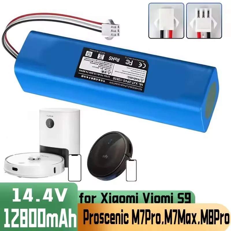 For Proscenic M7 Pro、M8 Pro、M7 MAX、Laresar L6 Pro、Ultenic T10、Viomi S9、Viomi D800、14.4V 12800mAh lithium-ion battery replacement
For Proscenic M7 Pro、M8 Pro、M7 MAX、Laresar L6 Pro、Ultenic T10、Viomi S9、Viomi D800、14.4V 12800mAh lithium-ion battery replacement