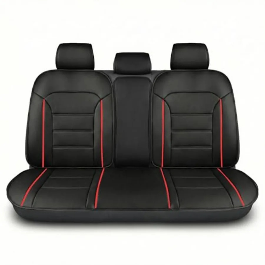 Back Seat Faux Leather Seat Cushion - Universal Fit, Rear Seat Covers for Cars with Rear Split Bench, Car Seat Cover for SUV, S
Back Seat Faux Leather Seat Cushion - Universal Fit, Rear Seat Covers for Cars with Rear Split Bench, Car Seat Cover for SUV, S