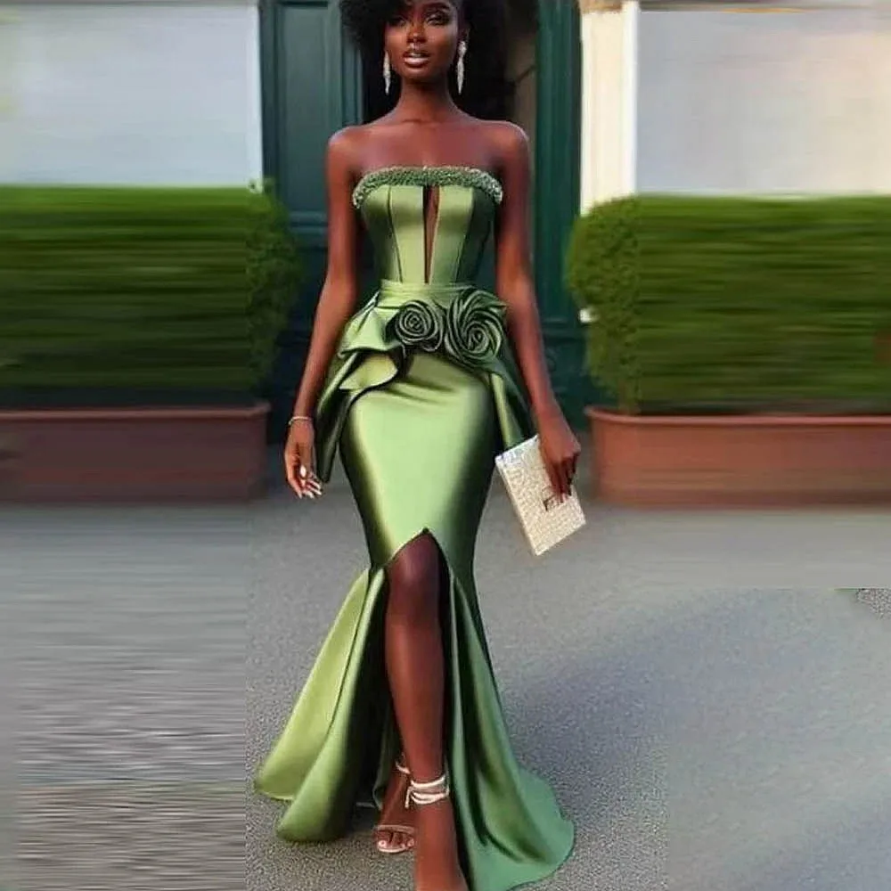 Сексуальные платья для выпускного вечера Aso Ebi Mermaid без бретелек с блестками и бусинами ручной работы с цветами Тонкие платья Вечерние платья с разрезом на день рождения
Сексуальные платья для выпускного вечера Aso Ebi Mermaid без бретелек с блестками и бусинами ручной работы с цветами Тонкие платья Вечерние платья с разрезом на день рождения