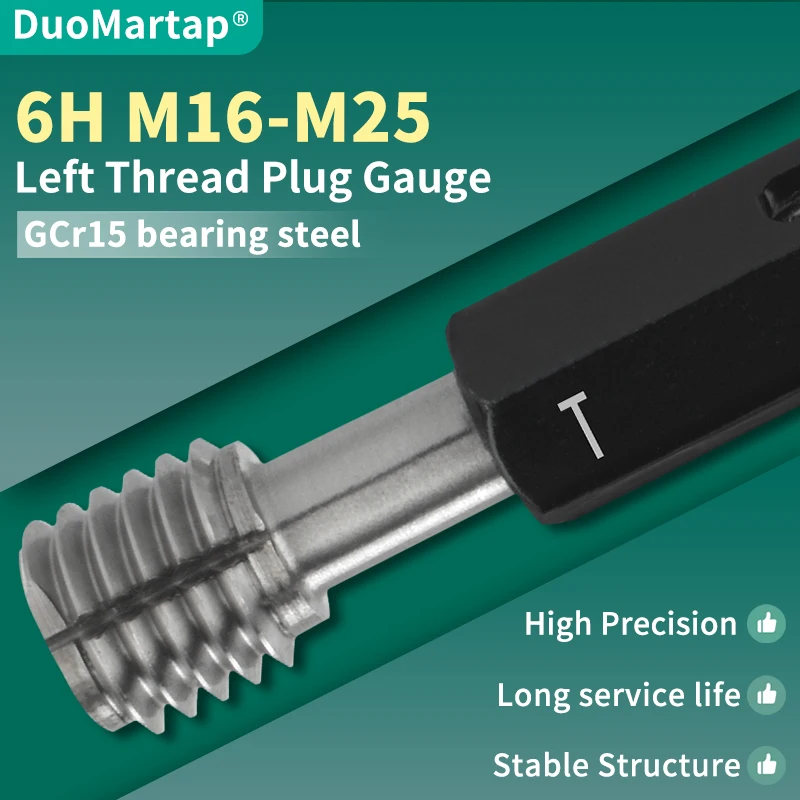 1 PCS 6H Left Hand M16-M25 Steel Mer-cury Gage Metric Fine Thread Plug Gauge High Quality wholesale X3.0/2.0/1.5/1.0/0.75/0.5
1 PCS 6H Left Hand M16-M25 Steel Mer-cury Gage Metric Fine Thread Plug Gauge High Quality wholesale X3.0/2.0/1.5/1.0/0.75/0.5