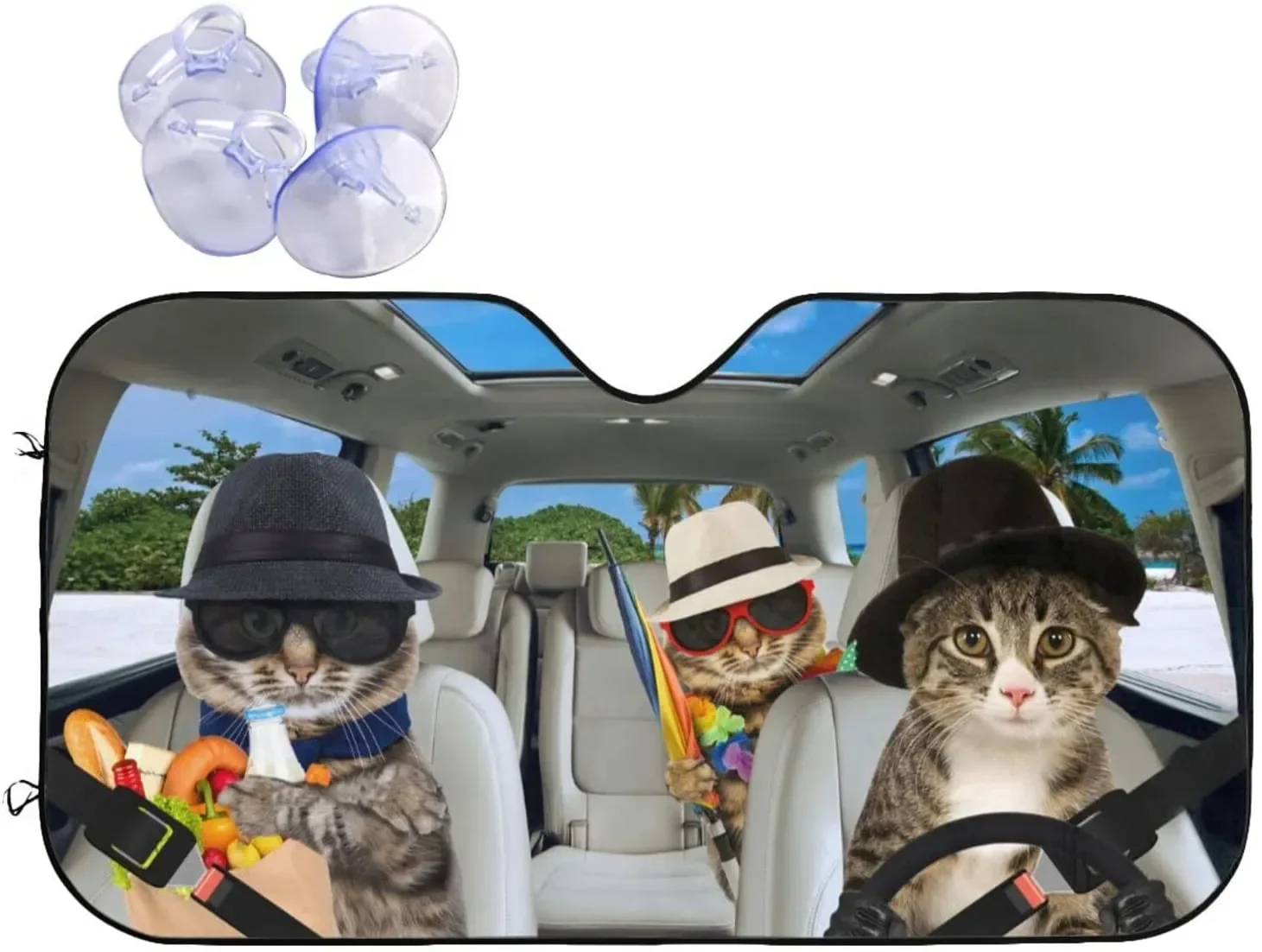 Animal Cat Driving Car Windshield Sunshade Foldable Auto Front Window Sun Shade Sunshield SUV Trucks Vehicle Block UV Rays Sun V
Animal Cat Driving Car Windshield Sunshade Foldable Auto Front Window Sun Shade Sunshield SUV Trucks Vehicle Block UV Rays Sun V