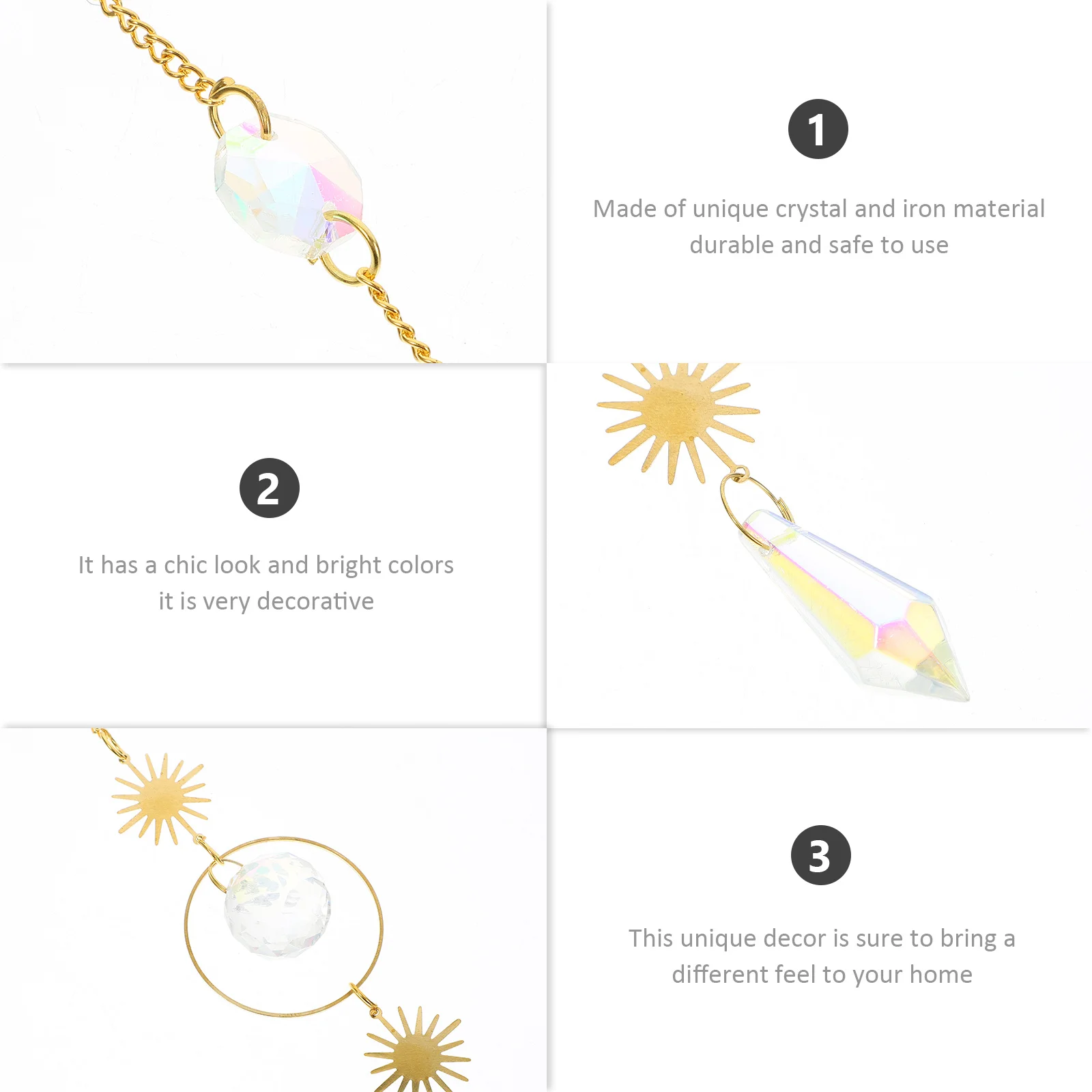 Delicate Crystal Pendant Hanging Decor for Home Garden Car Exquisite Sun Catcher Elegant Wall Pendant Delicate Hanging Decor 
Delicate Crystal Pendant Hanging Decor for Home Garden Car Exquisite Sun Catcher Elegant Wall Pendant Delicate Hanging Decor