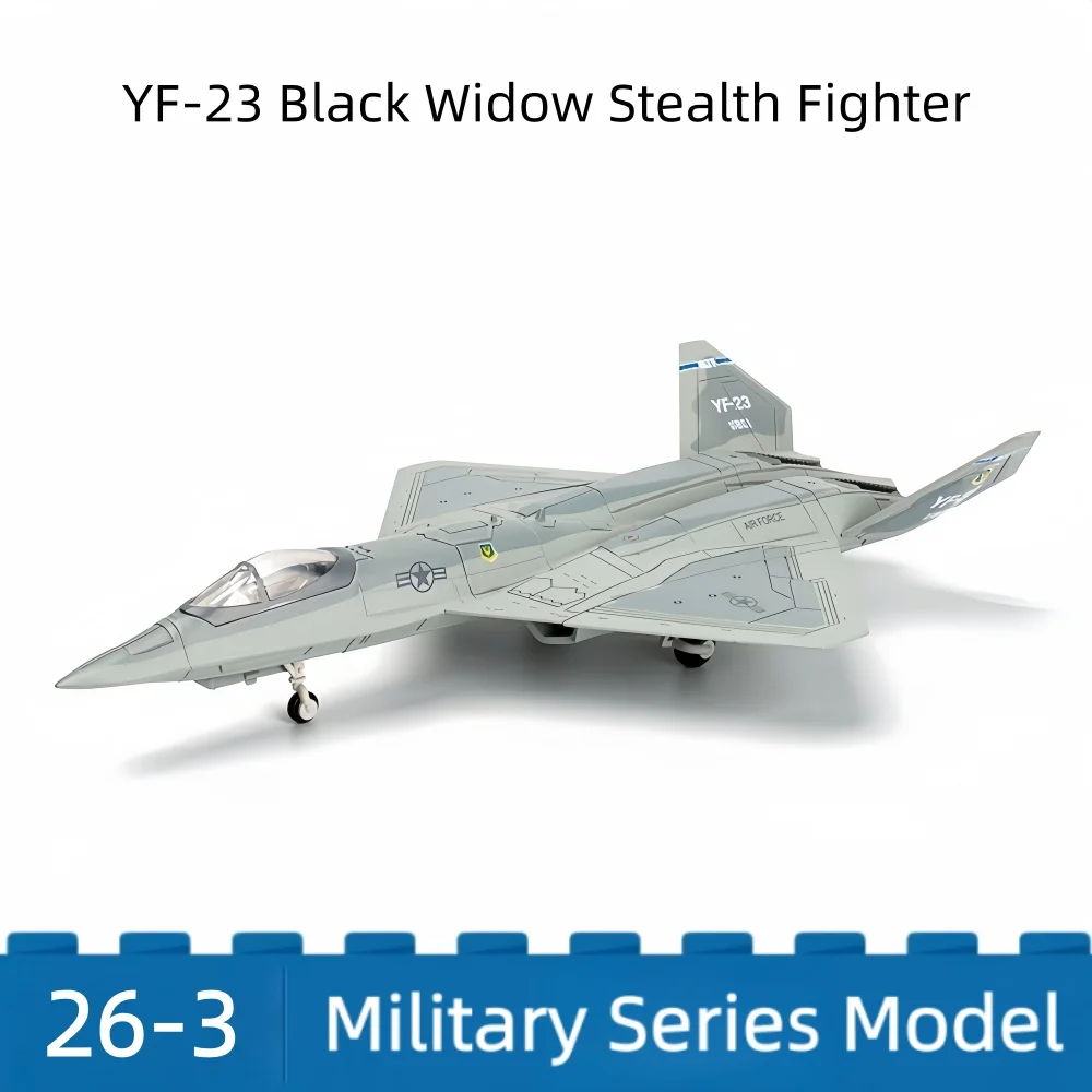 1/72 Military Series YF-23 Black Widow II Stealth Fighter Model Building Blocks Dual Engine PAV-2 Jet Toys For Boy Xmas Gift
1/72 Military Series YF-23 Black Widow II Stealth Fighter Model Building Blocks Dual Engine PAV-2 Jet Toys For Boy Xmas Gift