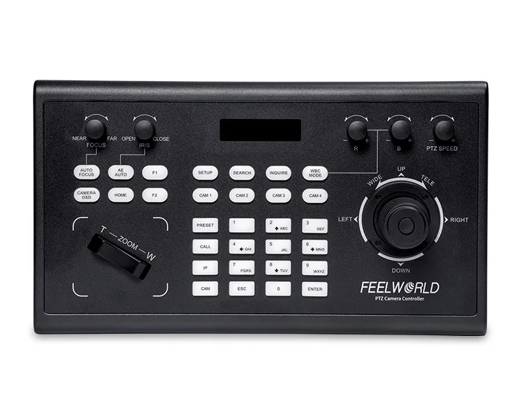 Контроллер PTZ-камеры FEELWORLD с джойстиком и клавиатурой, поддержка PoE KBC10
Контроллер PTZ-камеры FEELWORLD с джойстиком и клавиатурой, поддержка PoE KBC10