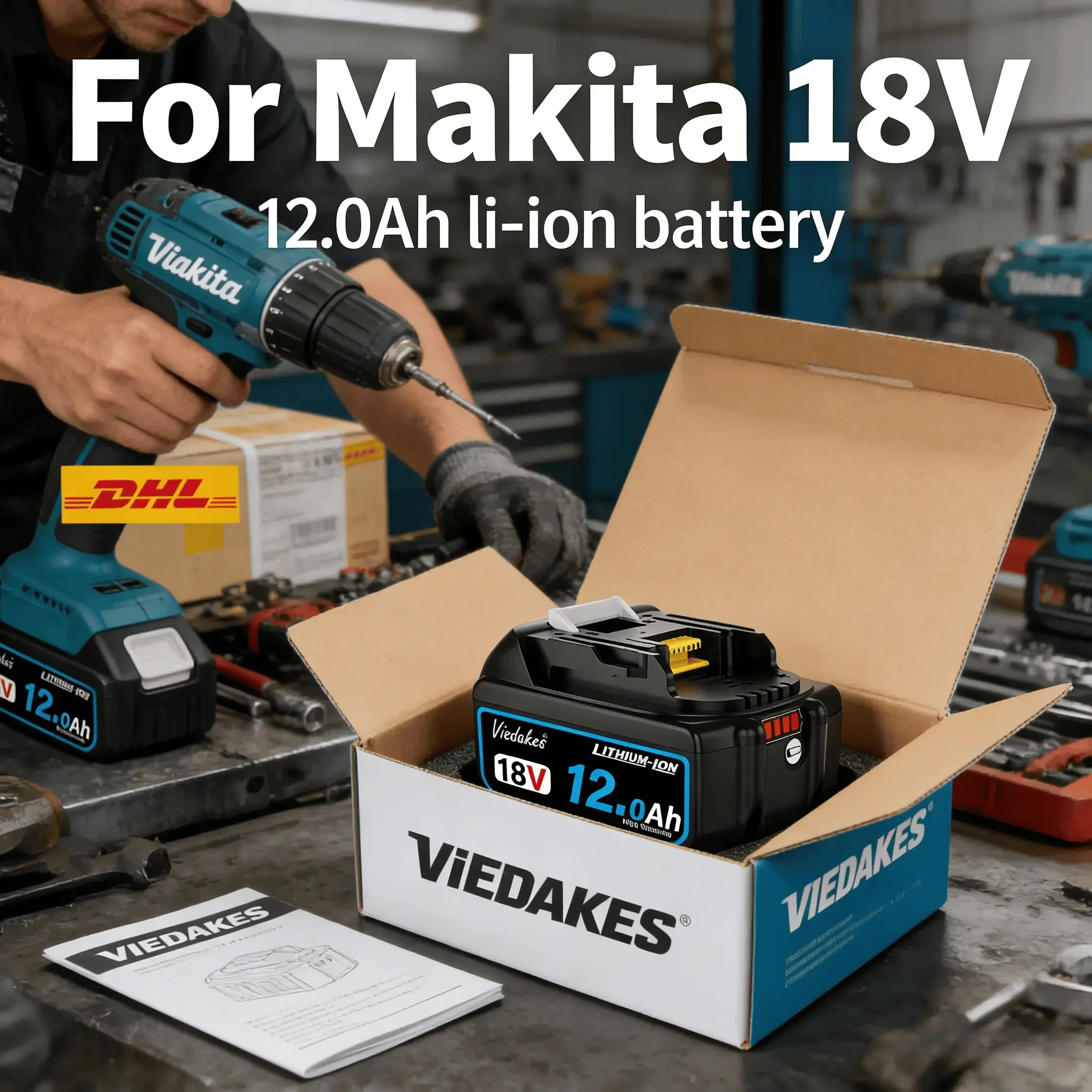 BL1860 for makita 18V 8Ah original battery BL1830 BL1860 BL1850B tool battery compatible For Makita 18 Volt wireless grinder☺☺
BL1860 for makita 18V 8Ah original battery BL1830 BL1860 BL1850B tool battery compatible For Makita 18 Volt wireless grinder☺☺