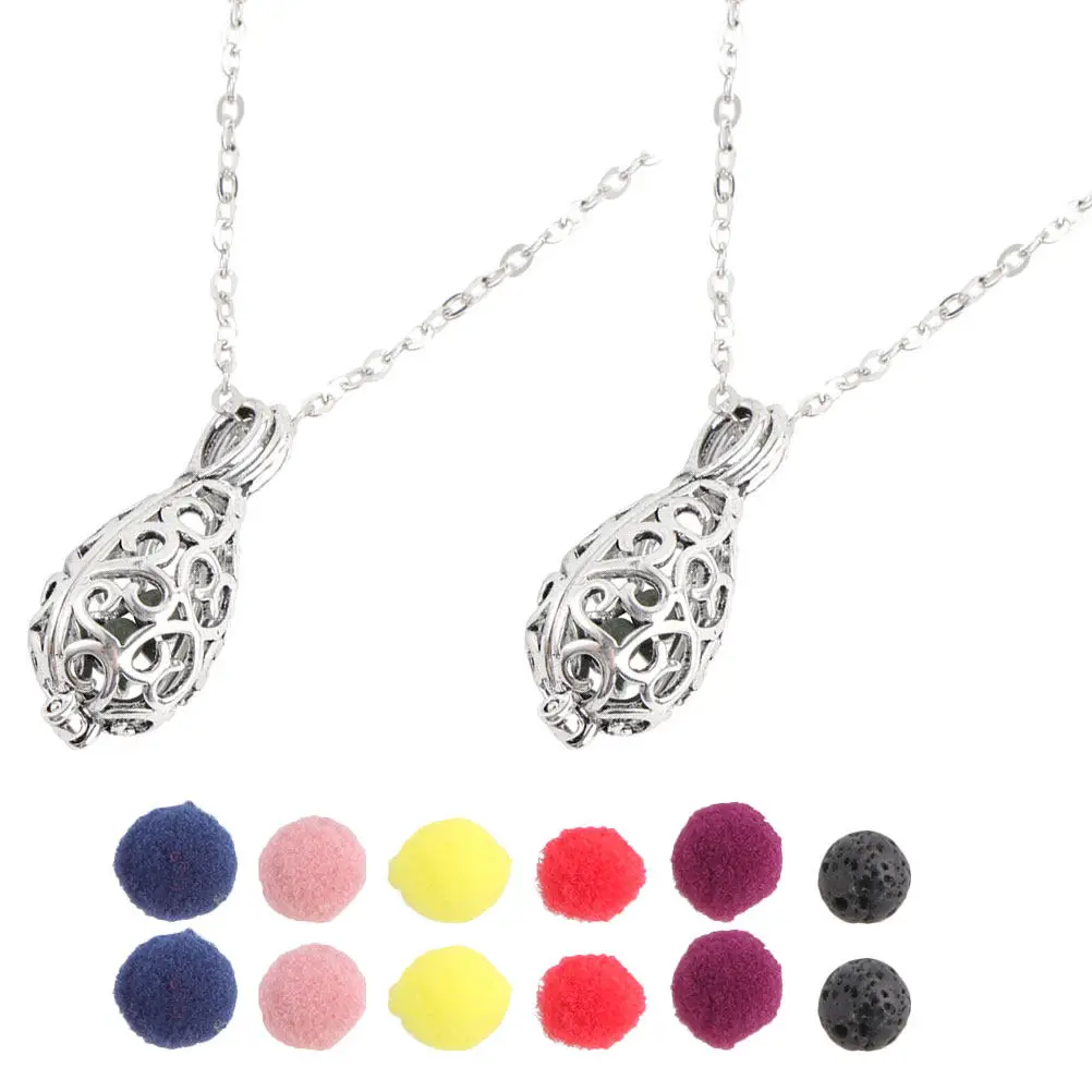 2 комплекта: Ожерелье-диффузор для ароматерапии с полым шаром и вулканическим камнем, легкий портативный диффузор
2 комплекта: Ожерелье-диффузор для ароматерапии с полым шаром и вулканическим камнем, легкий портативный диффузор