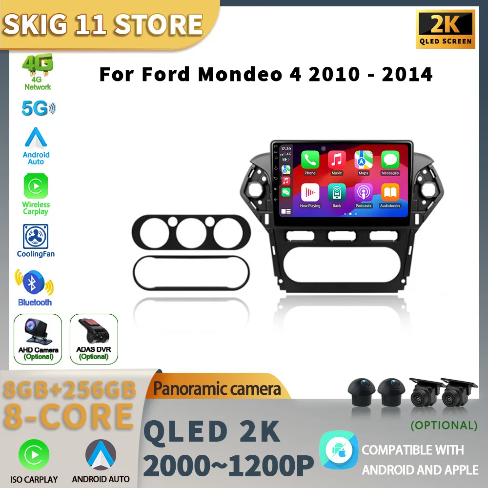 Auto Radio Android 13.0 For Ford Mondeo 4 2010 - 2014 Multimedia Video Player Car Stereo No 2 Din DVD Navigation 4G WiFi GPS BT
Auto Radio Android 13.0 For Ford Mondeo 4 2010 - 2014 Multimedia Video Player Car Stereo No 2 Din DVD Navigation 4G WiFi GPS BT