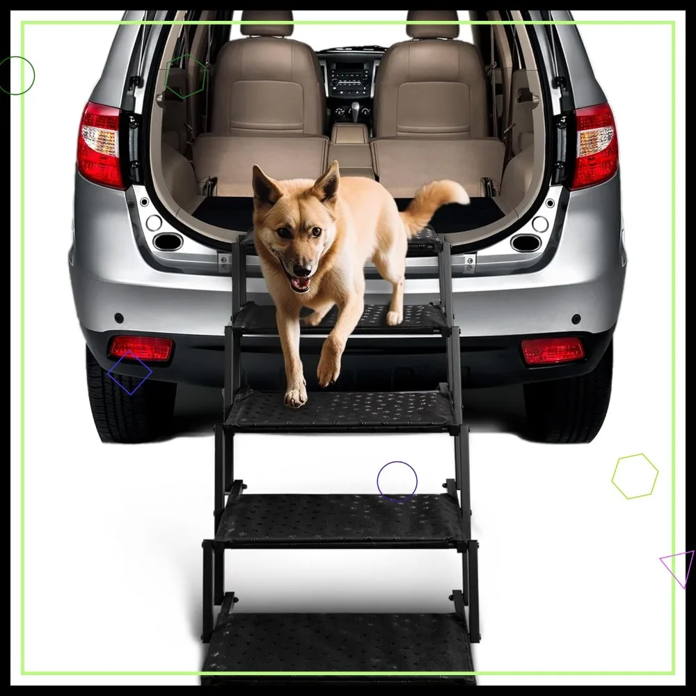 Foldable Dog Ramp for Car, Non-Slip Pet Steps for SUV & Truck, Supports Up to 200 lbs
Foldable Dog Ramp for Car, Non-Slip Pet Steps for SUV & Truck, Supports Up to 200 lbs
