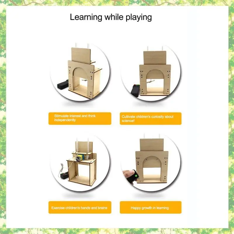 Smart-2X Wooden Lift Door No. 1 Self-Made House Garage Model Electric Door Kit DIY Technology Gizmo Toy
Smart-2X Wooden Lift Door No. 1 Self-Made House Garage Model Electric Door Kit DIY Technology Gizmo Toy