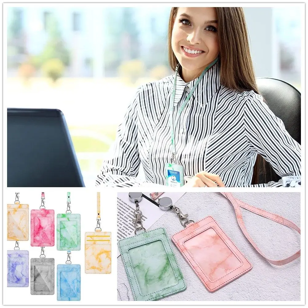 Women and Men Marble Pattern Card Pouch PU Leather Wallet Case Card Holder Badge Holder Neck Lanyard
Women and Men Marble Pattern Card Pouch PU Leather Wallet Case Card Holder Badge Holder Neck Lanyard