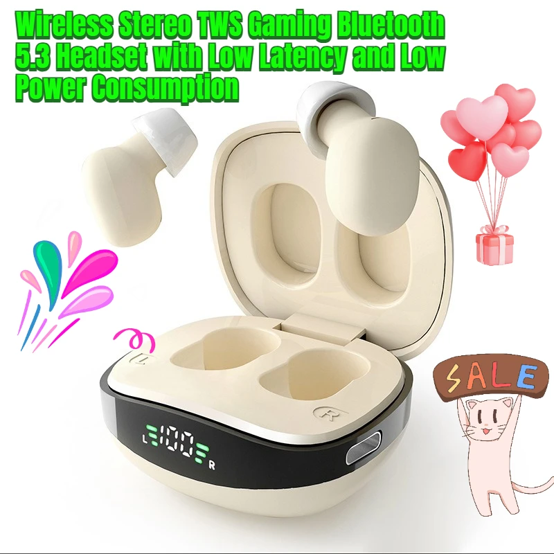 Wireless Stereo TWS Gaming Bluetooth 5.3 Headset with Low Latency and Low Power Consumption
Wireless Stereo TWS Gaming Bluetooth 5.3 Headset with Low Latency and Low Power Consumption