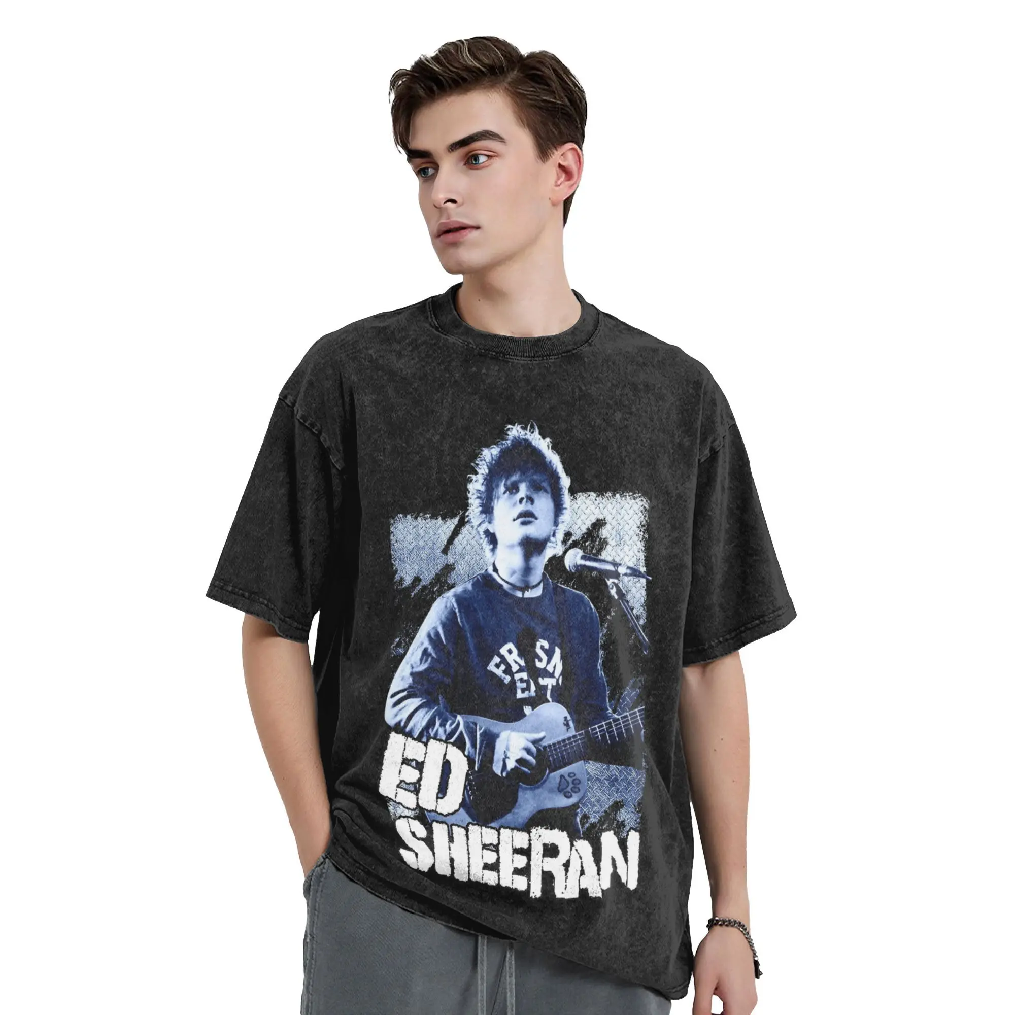 Azizaam Ed Sheeran, мытая футболка, уличная одежда, винтажные футболки в стиле хип-хоп, футболки для мужчин и женщин, 100% хлопок, большие размеры, лето
Azizaam Ed Sheeran, мытая футболка, уличная одежда, винтажные футболки в стиле хип-хоп, футболки для мужчин и женщин, 100% хлопок, большие размеры, лето