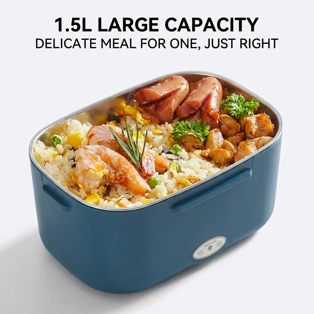 Portable Electric Lunch Box 1.5L 60W - Leak-Proof Food Warmer for Car Truck Home - Microwave Safe Heater for Adults
Portable Electric Lunch Box 1.5L 60W - Leak-Proof Food Warmer for Car Truck Home - Microwave Safe Heater for Adults
