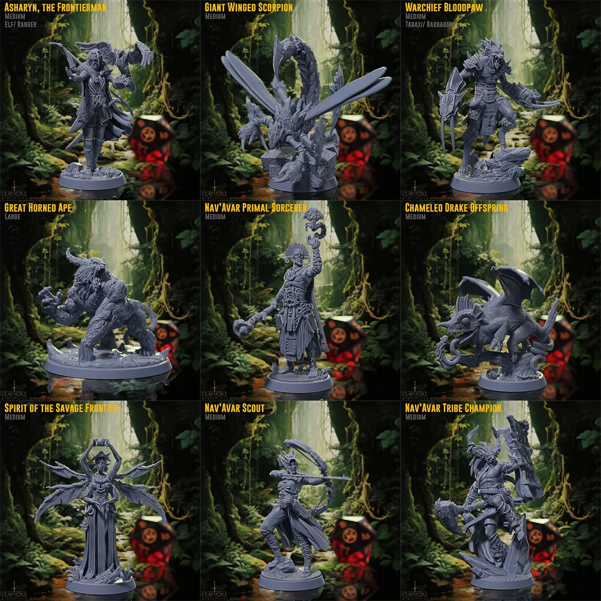 Mini Board DND Game Battle Chess 3D Printing Savage Frontier Jungle Ranger Soul Of The Wild Frontier Blood Claw Chieftain DND Ch
Mini Board DND Game Battle Chess 3D Printing Savage Frontier Jungle Ranger Soul Of The Wild Frontier Blood Claw Chieftain DND Ch