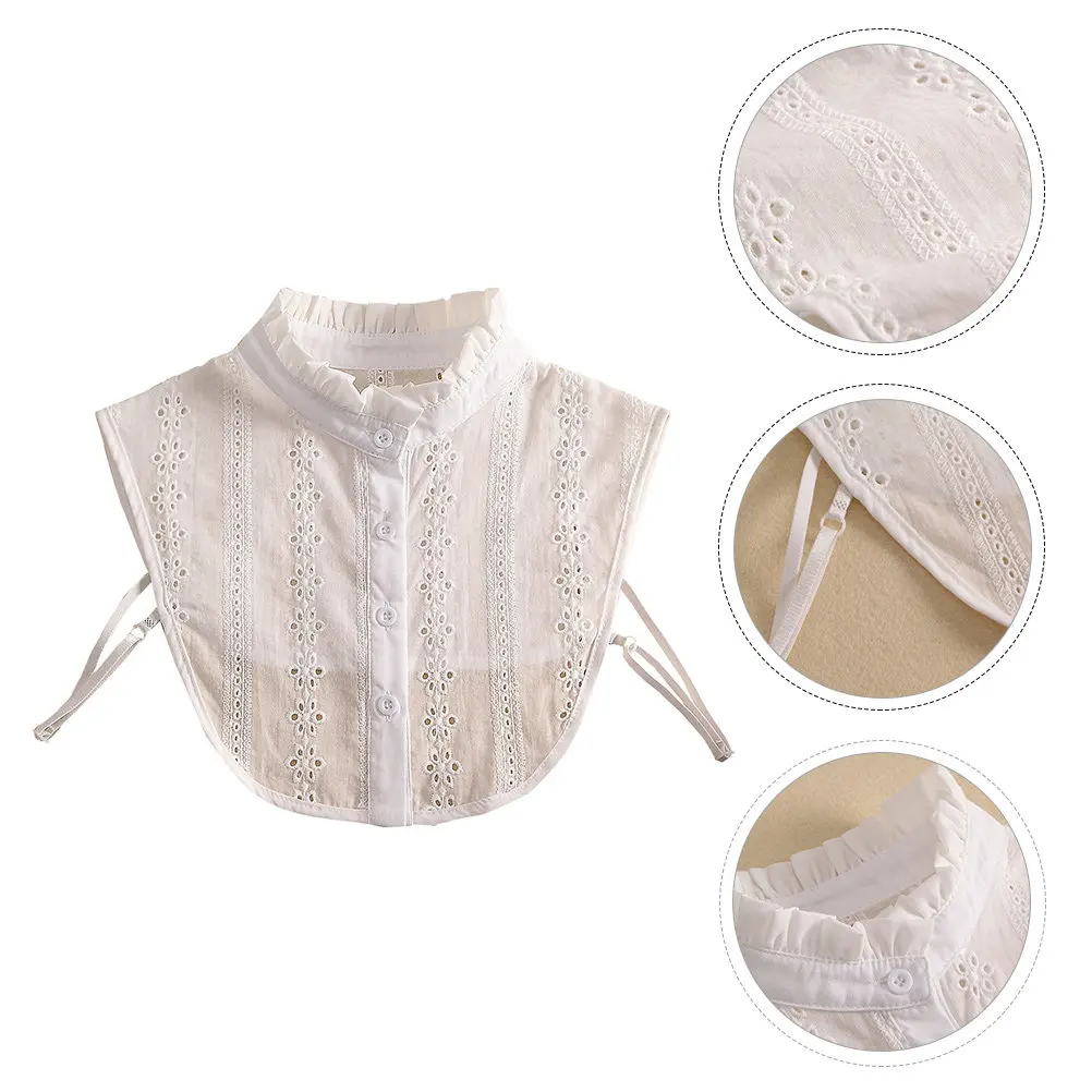 Премиум-воротник с рюшами, съемный, для женщин, милый, элегантный, универсальный, модный декоративный воротник для блузок
Премиум-воротник с рюшами, съемный, для женщин, милый, элегантный, универсальный, модный декоративный воротник для блузок