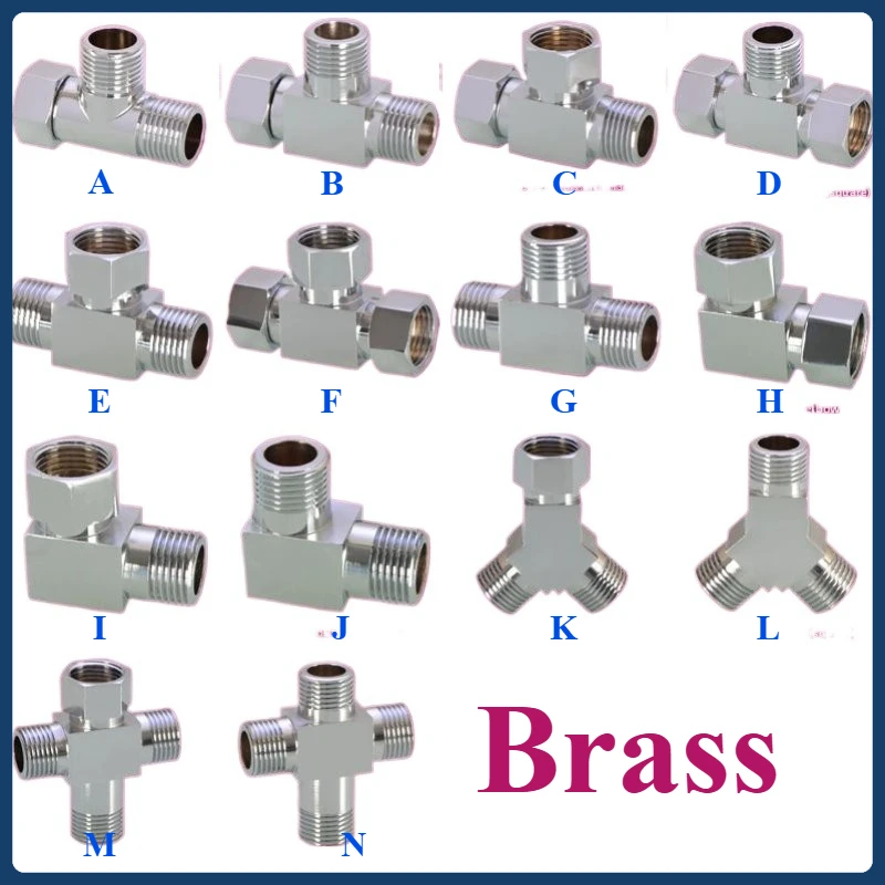 Brass 3-Way Splitter: 1-Inlet 2-Outlet, Male & Female Threads, Quick-Connect, Fits Faucets, Angle Valves, Manifold Valves
Brass 3-Way Splitter: 1-Inlet 2-Outlet, Male & Female Threads, Quick-Connect, Fits Faucets, Angle Valves, Manifold Valves