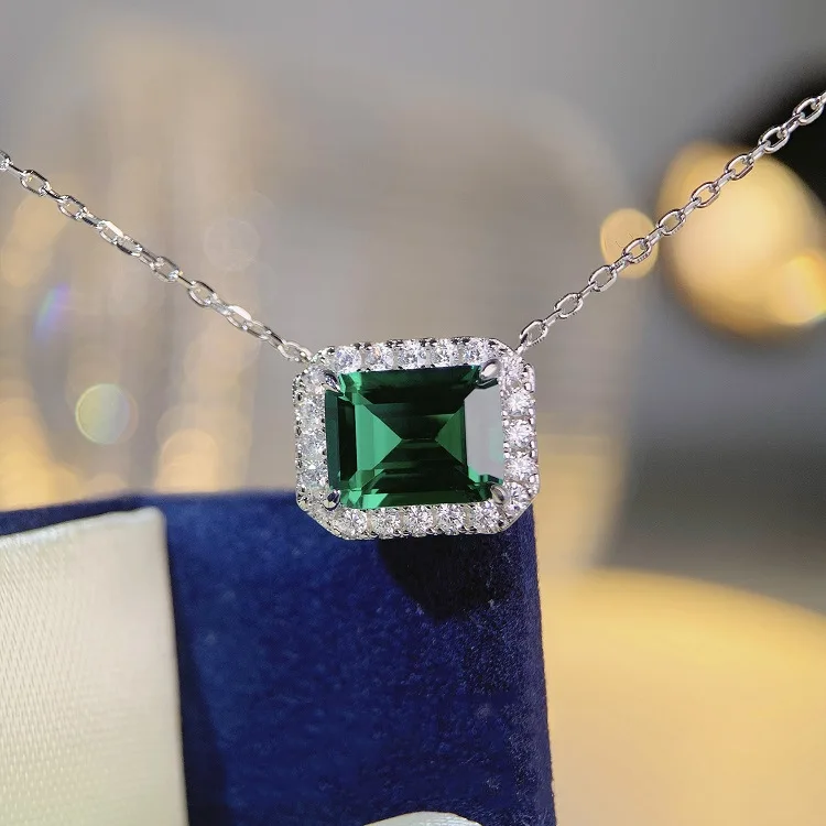 S925 Sterling Silver Necklace, Emerald Cut Stone Square, Full Diamond Collarbone Chain, Cross-border From Europe and America
S925 Sterling Silver Necklace, Emerald Cut Stone Square, Full Diamond Collarbone Chain, Cross-border From Europe and America