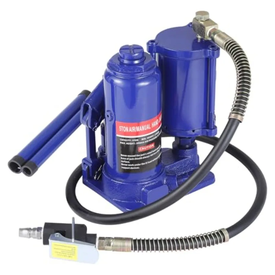 Heavy Duty 5 Ton Pneumatic Hydraulic Air Bottle Jack Quick Lift Manual Hand Pump 8.27-15.35 Lifting Range Car Truck SUV RV Trai
Heavy Duty 5 Ton Pneumatic Hydraulic Air Bottle Jack Quick Lift Manual Hand Pump 8.27-15.35 Lifting Range Car Truck SUV RV Trai