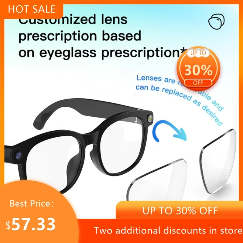 Echowear Smart Cross-border AI Smart Glasses With 800W Camera Voice Outdoor Photography And Real-Time Translation DropShipping
Echowear Smart Cross-border AI Smart Glasses With 800W Camera Voice Outdoor Photography And Real-Time Translation DropShipping