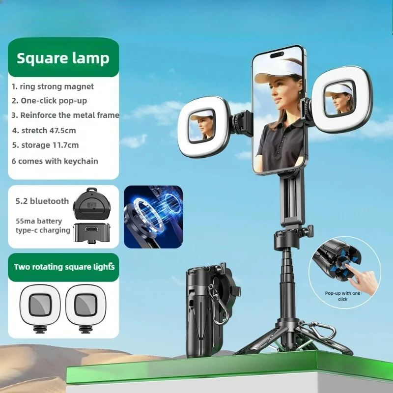 P15mini-C Magnetic Selfie Stick with Remote Extendable Cell Phone Tripod Stand Compatible with MagSafe, Selfie Stick Tripod
P15mini-C Magnetic Selfie Stick with Remote Extendable Cell Phone Tripod Stand Compatible with MagSafe, Selfie Stick Tripod