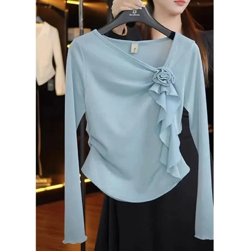 Advanced Feeling Women Long Sleeves T-shirt 2025 Lady Fashion Solid Color Tees Spring Autumn Female V-neck Slanted Shoulder Tops
Advanced Feeling Women Long Sleeves T-shirt 2025 Lady Fashion Solid Color Tees Spring Autumn Female V-neck Slanted Shoulder Tops
