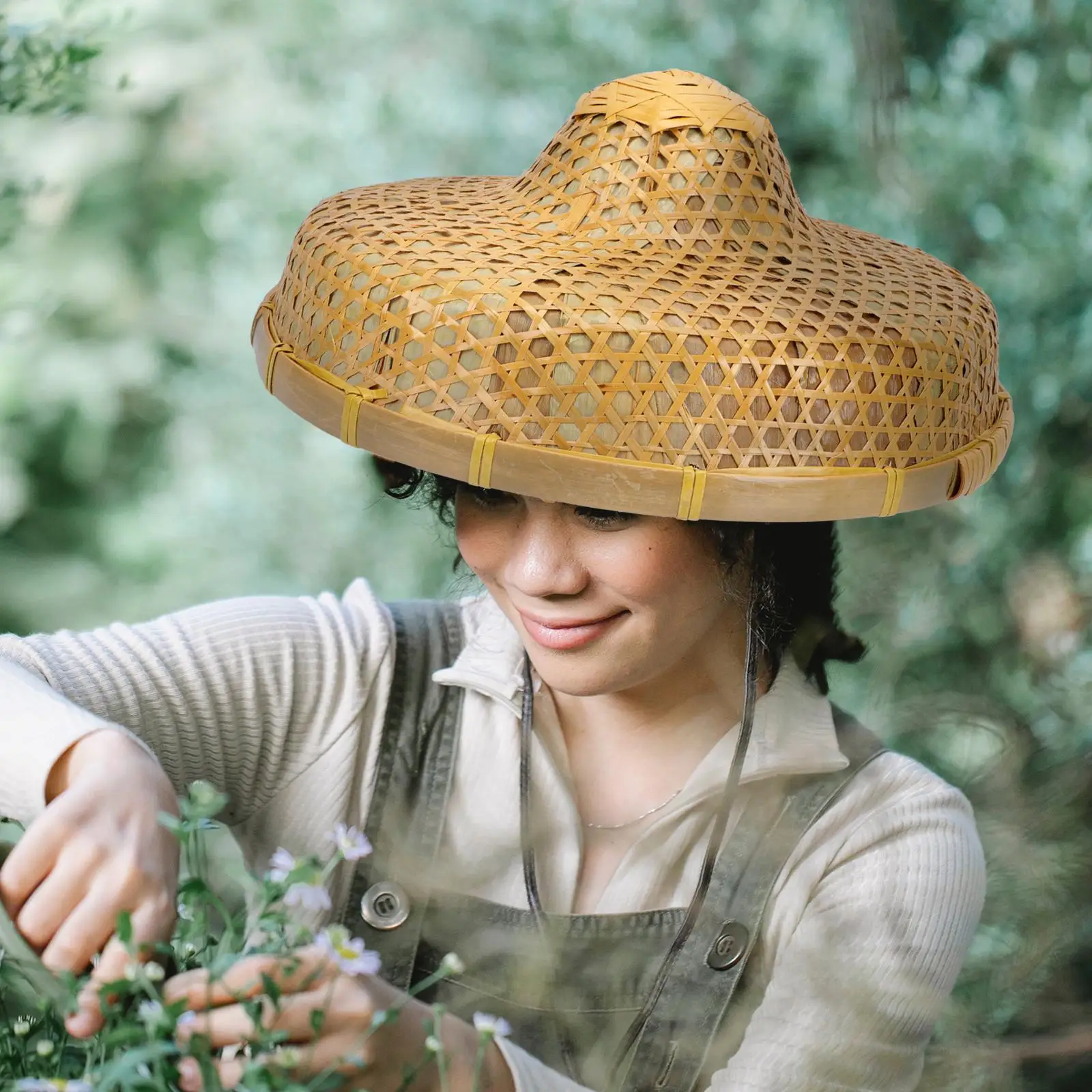 Bamboo Hat Fishermans Cap Weaving Decorate Rustic Woven Bridegroom Retro Unisex UV Protection
Bamboo Hat Fishermans Cap Weaving Decorate Rustic Woven Bridegroom Retro Unisex UV Protection