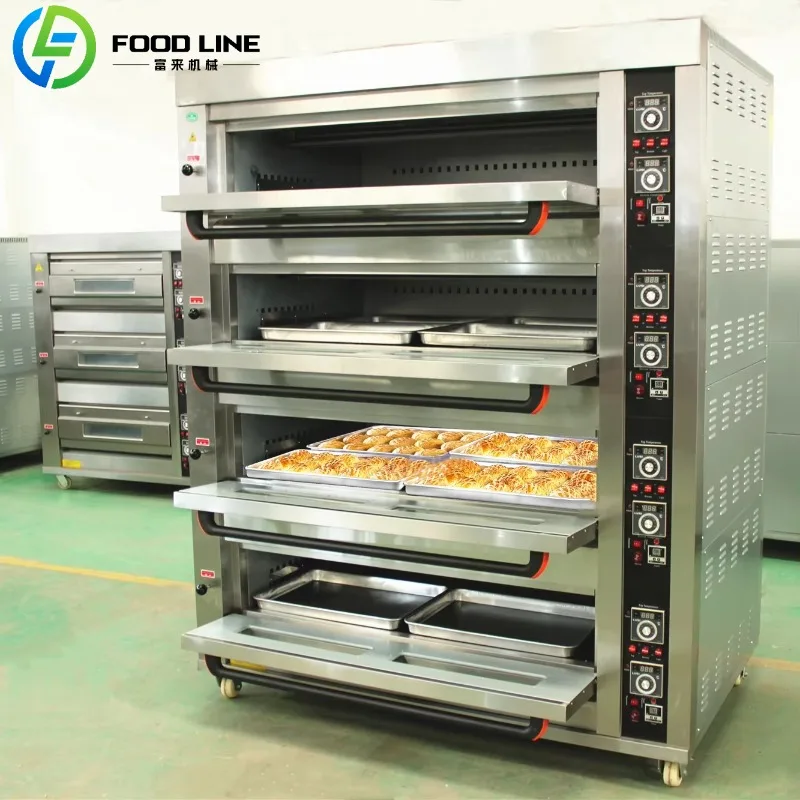 Custom Bakery Deck Oven Commercial Electric Gas With Steam Function Professional Baking Equipment
Custom Bakery Deck Oven Commercial Electric Gas With Steam Function Professional Baking Equipment