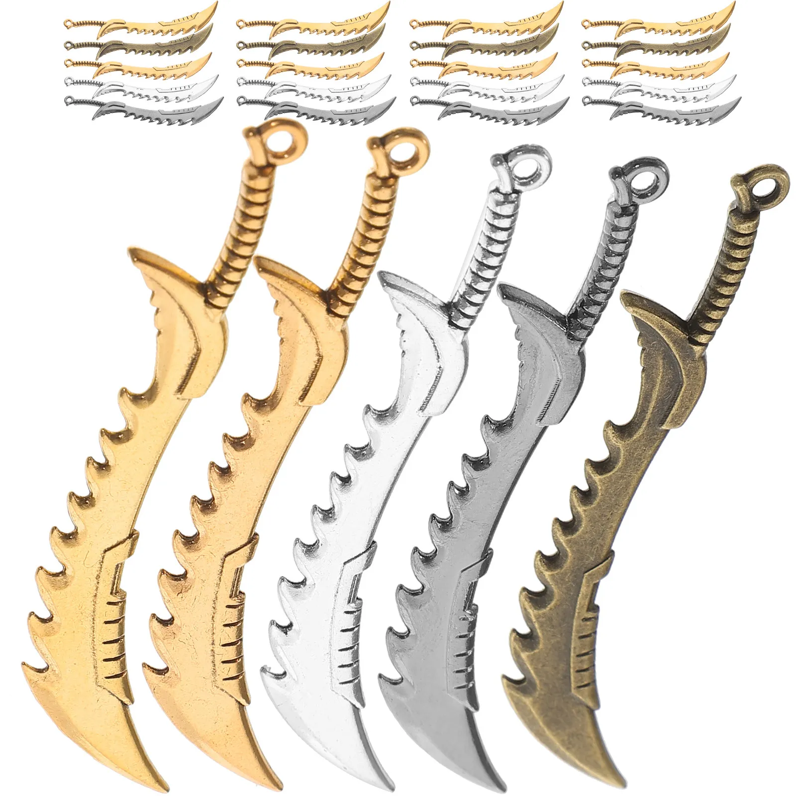 30Pcs Vintage Sword Charms Alloy Pendants for Jewelry Making Necklace Bracelet Earring DIY Creative Gifts Swords Pendant
30Pcs Vintage Sword Charms Alloy Pendants for Jewelry Making Necklace Bracelet Earring DIY Creative Gifts Swords Pendant