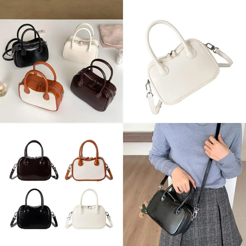 D46D PU Leather Crossbody Bag for Women Handheld Bowling Bags Shoulder Purse with Adjustable Strap for Work and Leisure 
D46D PU Leather Crossbody Bag for Women Handheld Bowling Bags Shoulder Purse with Adjustable Strap for Work and Leisure