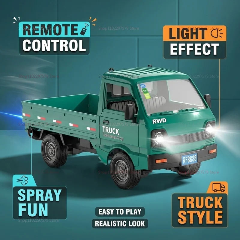 1:16 RC Car Drift Truck With LED Lights Spray Function Remote Control Off-Road Climbing Toys For Kids Boys Outdoor Play Gifts
1:16 RC Car Drift Truck With LED Lights Spray Function Remote Control Off-Road Climbing Toys For Kids Boys Outdoor Play Gifts