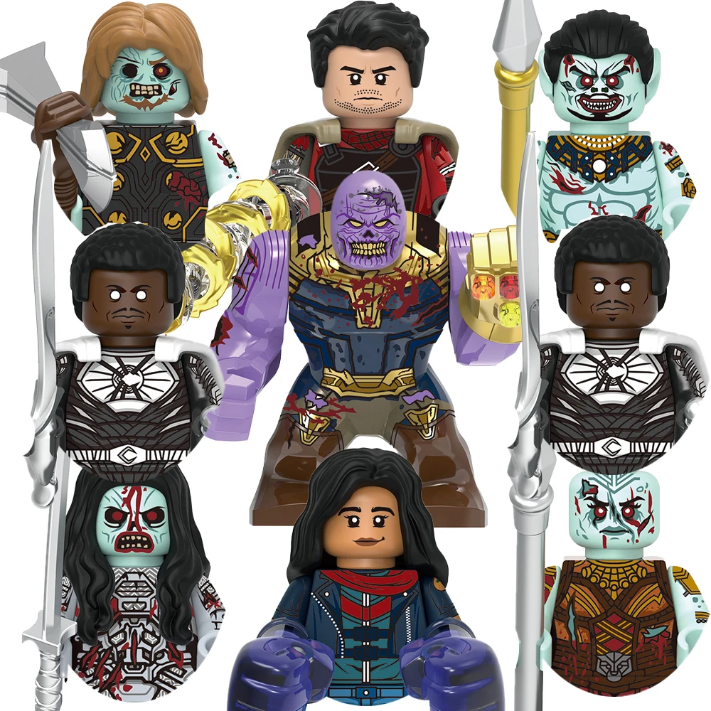 Zombie Avengers Blocks ShangChi for Toy Gifts New Thanos BIG Bricks Action Figures Children Building Blocks for Party Gifts
Zombie Avengers Blocks ShangChi for Toy Gifts New Thanos BIG Bricks Action Figures Children Building Blocks for Party Gifts