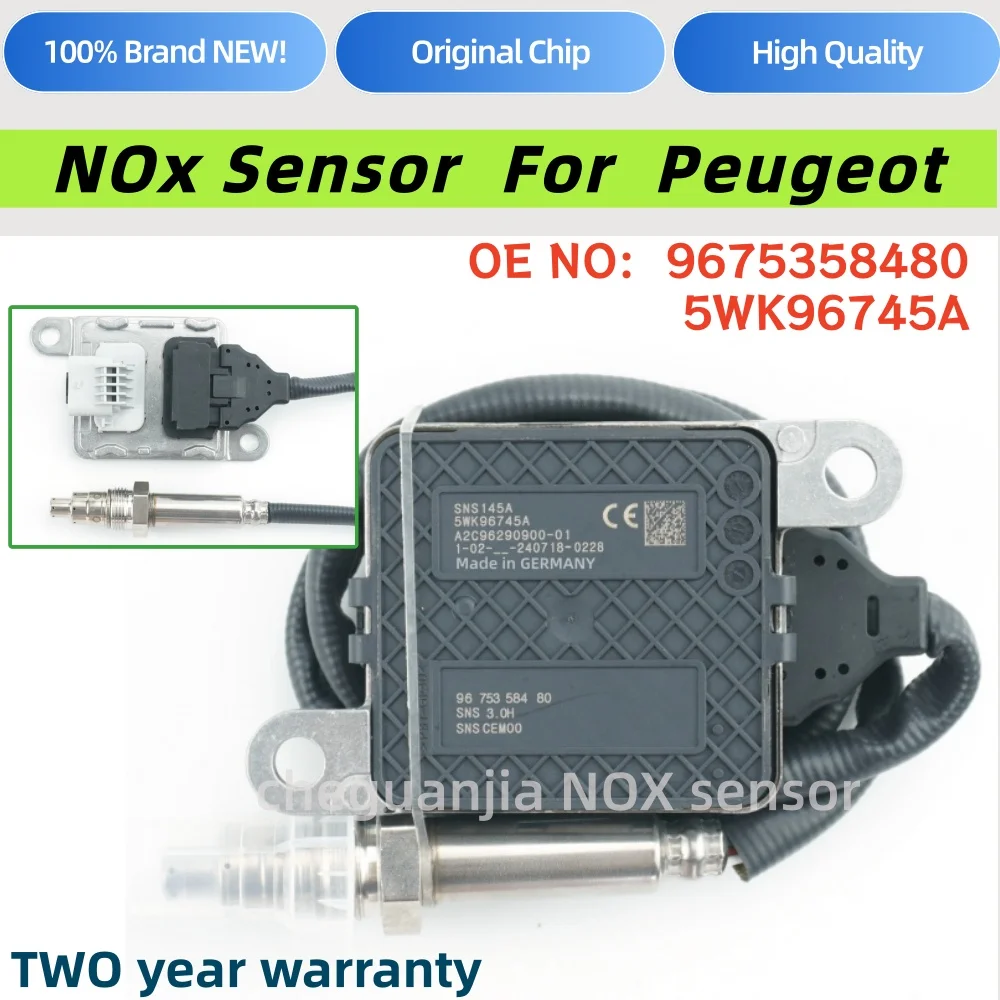 5WK96745A 9675358480 Nitrogen Oxygen Sensor NOX Sensor FOR PEUGEOT For VAUXHALL For Citroen C3 C4 DSOR PEUGEO008 308 3008 508
5WK96745A 9675358480 Nitrogen Oxygen Sensor NOX Sensor FOR PEUGEOT For VAUXHALL For Citroen C3 C4 DSOR PEUGEO008 308 3008 508