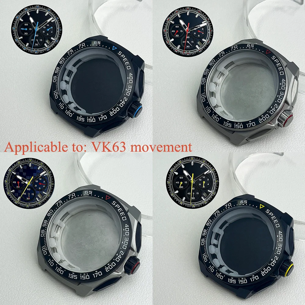 New VK63 men's watch, 42mm stainless steel case, 35.5 dial with luminous waterproof watch repair parts 
New VK63 men's watch, 42mm stainless steel case, 35.5 dial with luminous waterproof watch repair parts