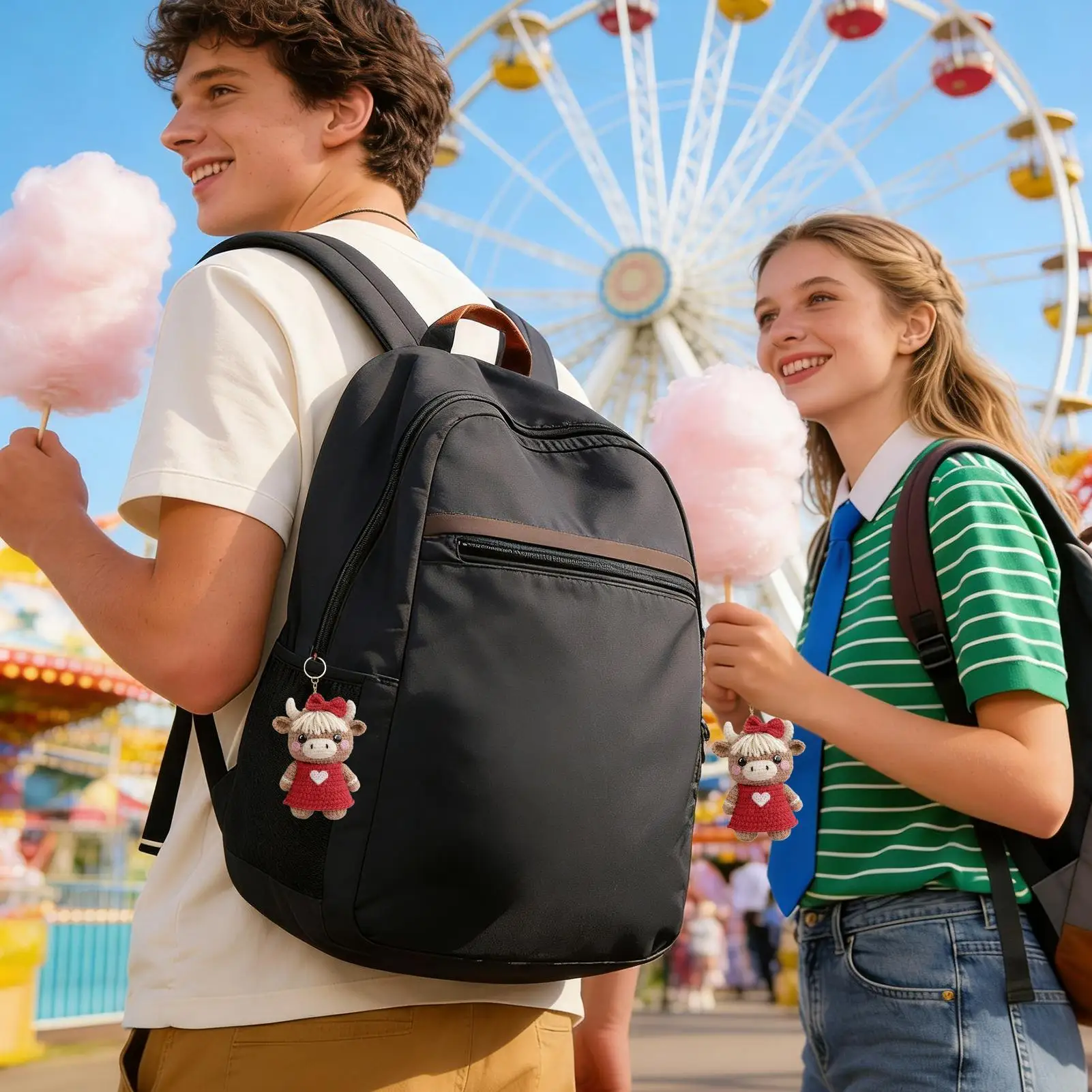 Cow Keychain Cute Romantic Couple Pendant Cow Charm for Souvenir Backpack Women Men Kids Adults Stocking Stuffers Classroom
Cow Keychain Cute Romantic Couple Pendant Cow Charm for Souvenir Backpack Women Men Kids Adults Stocking Stuffers Classroom