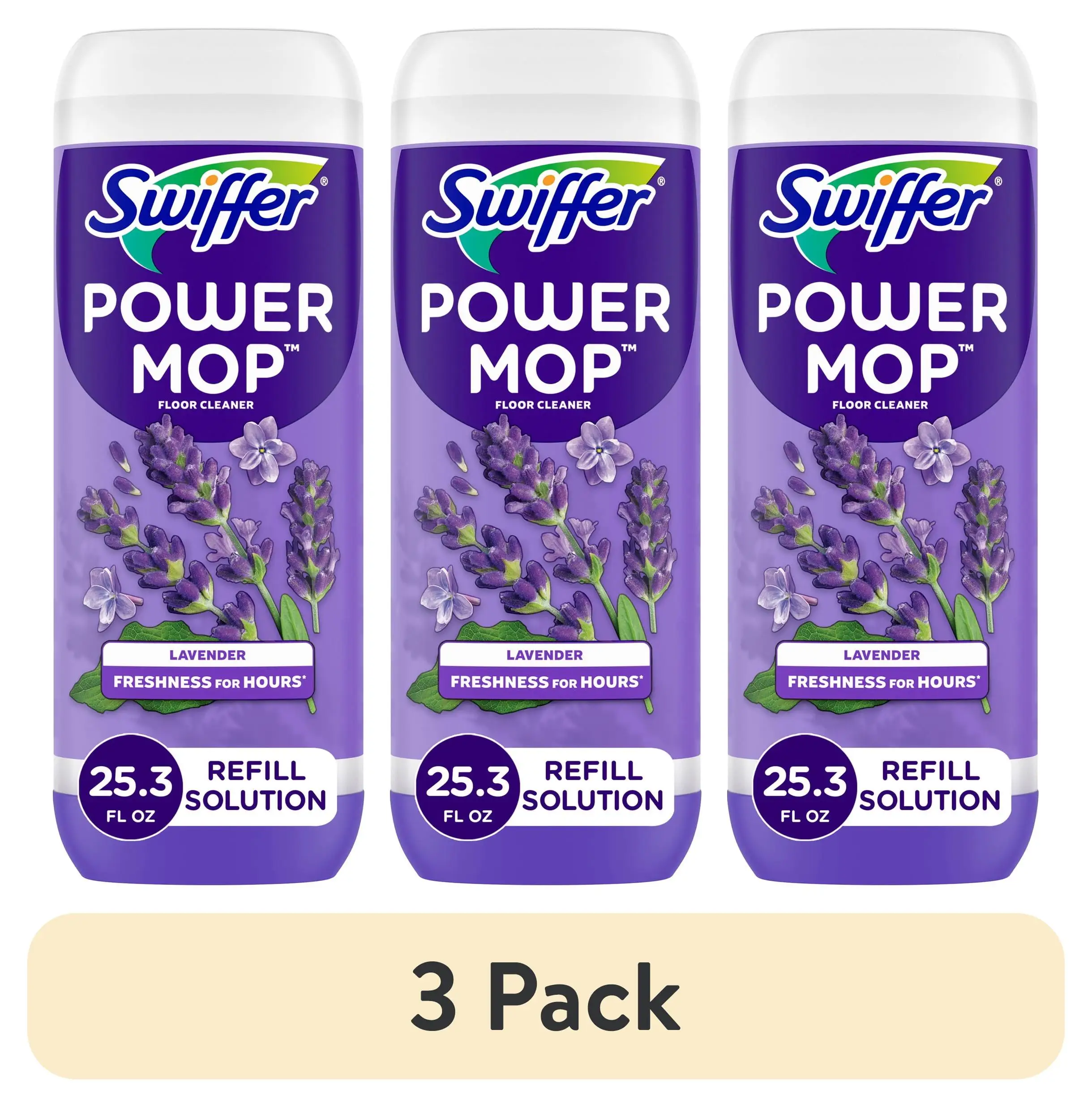 (3 pack) Power Mop Refill Solution, Tile, Vinyl, Laminate, Wood, Floor Cleaner, Lavender, 25.3 fl oz
(3 pack) Power Mop Refill Solution, Tile, Vinyl, Laminate, Wood, Floor Cleaner, Lavender, 25.3 fl oz
