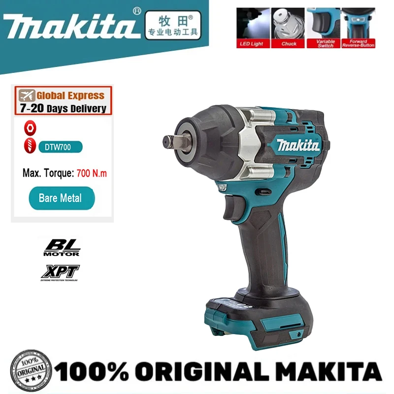 Makita DTW700 1000N.m Cordless Impact Wrench Brushless Electric Wrench Screwdriver Large Torque Auto Repair Power Tools
Makita DTW700 1000N.m Cordless Impact Wrench Brushless Electric Wrench Screwdriver Large Torque Auto Repair Power Tools