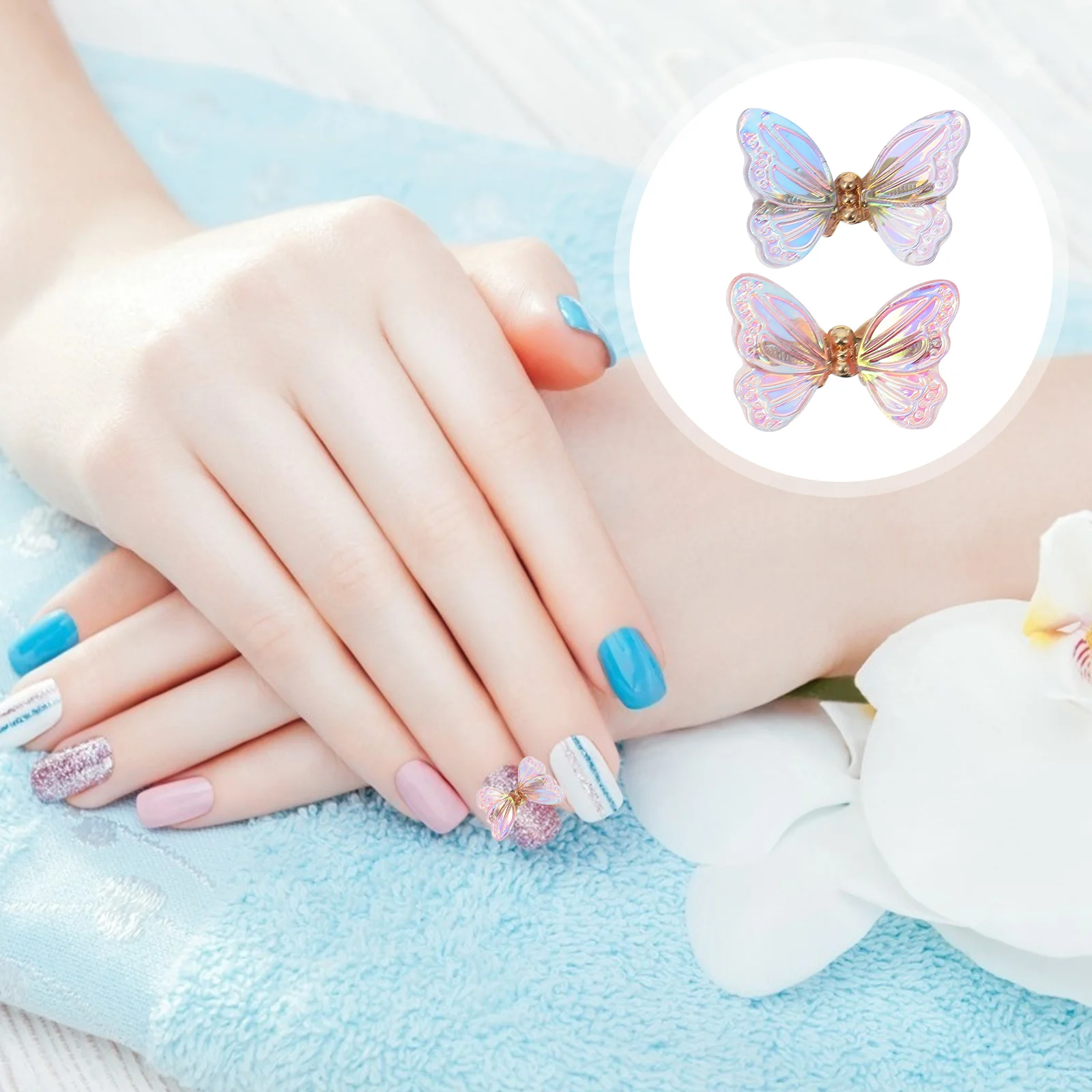 4 Pcs Butterfly Nail Accessories Charm Stickers for Decorative Patch DIY Manicure Decorations Decals Beads 3D Studs Crystal
4 Pcs Butterfly Nail Accessories Charm Stickers for Decorative Patch DIY Manicure Decorations Decals Beads 3D Studs Crystal